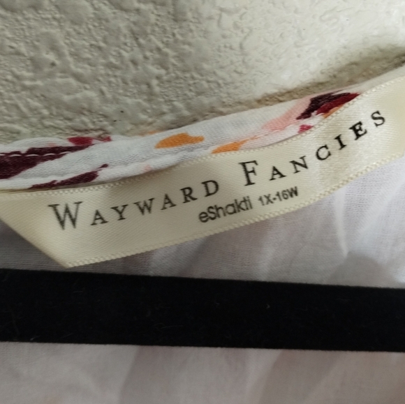 Wayward Fancies eShakti Cap Sleeve V-Neck Midi Dress Size 1X - Picture 6 of 8